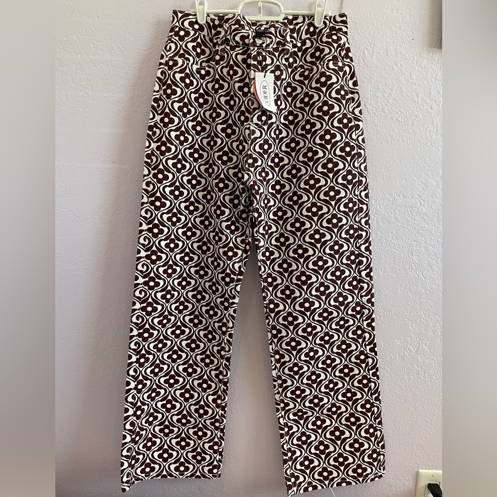 Cider retro floral jeans